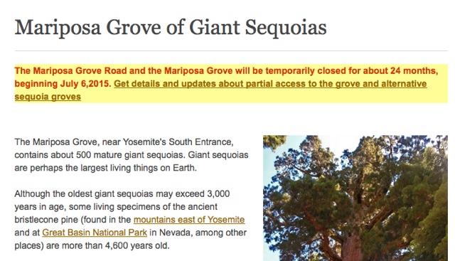 Mariposa Grove of Giant Sequoias